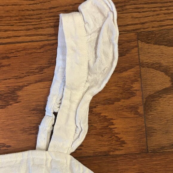 Do+Be Milkmaid Crop Top Ruffle Sleeve Smocked Size Small in pristine condition - Picture 4 of 11